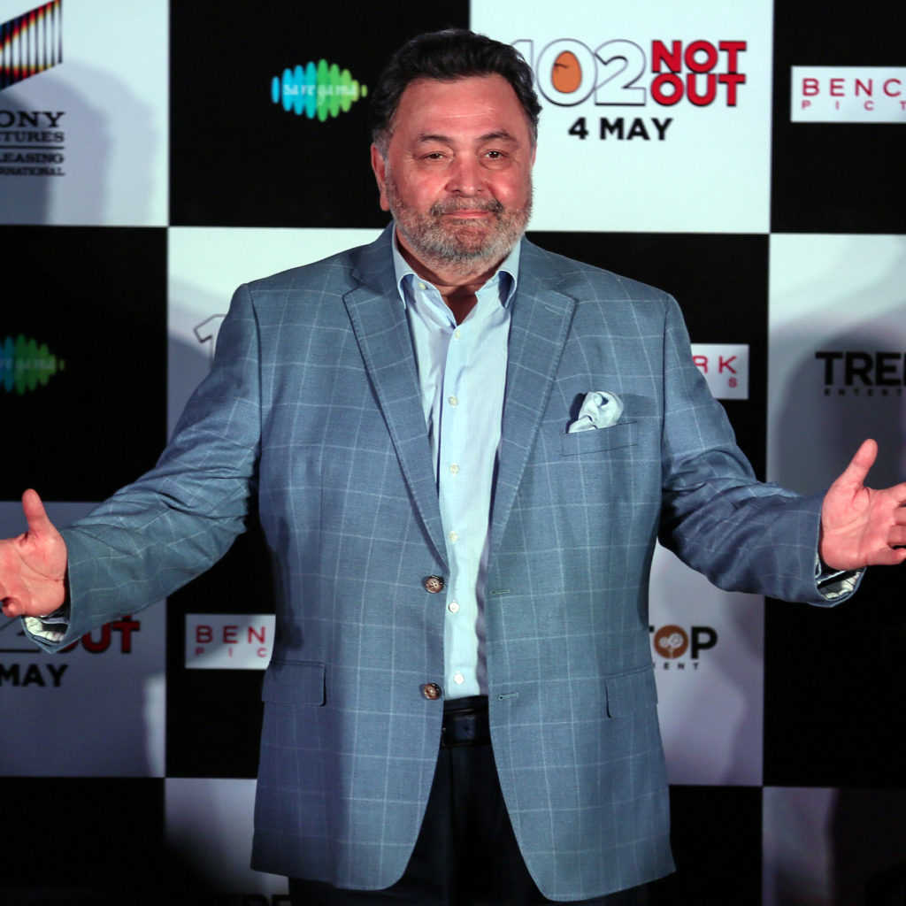 Rishi Kapoor on stage