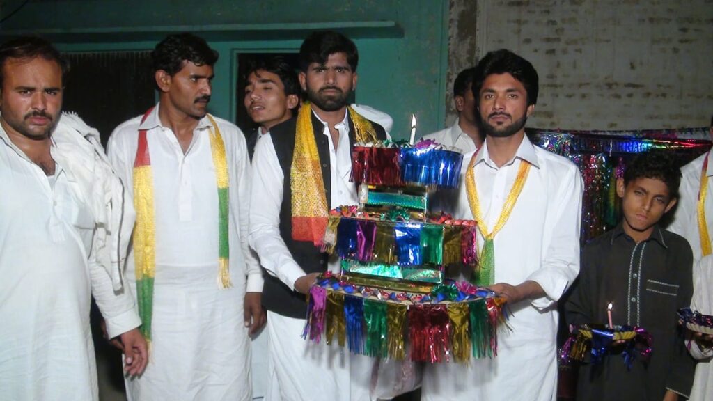 The mehndi candle tradition at a Pakistani wedding