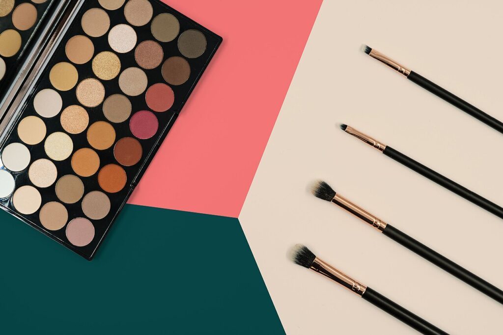 An eyeshadow palette
