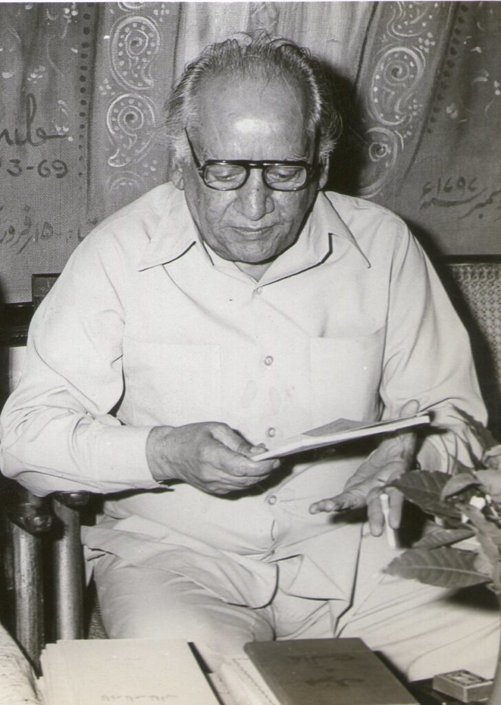 Urdu poet Faiz Ahmed Faiz, whose ghazal is sung in Dhoop Kinare