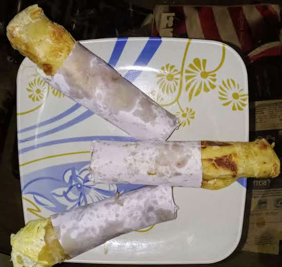 Lachha paratha egg and chicken rolls