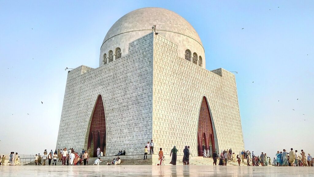 Mazar-e-Quaid, the mausoleum of Muhammad Ali Jinnah, in Karachi