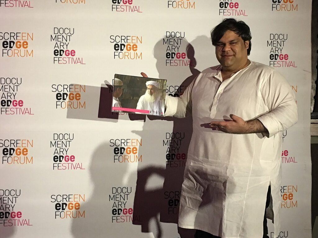 Director Mohammed Ali Naqvi at the Documentary Edge Festival, New Zealand, 2016