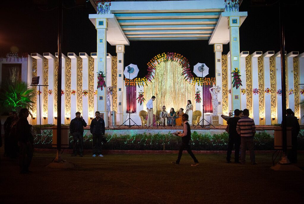 A walima reception at a Pakistani wedding