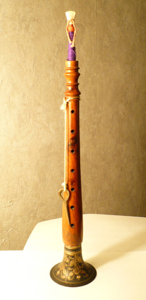 A shehnai, the double-reed wedding instrument played by Muhammad Salim on Rangeen